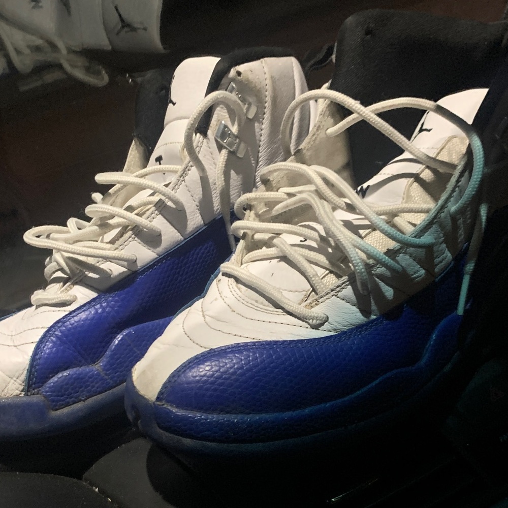 Jordan Blue and White Sneakers